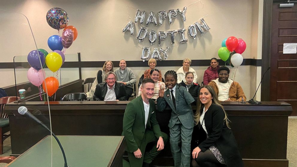 PHOTO: Jenna and Tim Riccio, both elementary school teachers, adopted their son Nate on Nov. 18, 2022, which also happened to be National Adoption Day.