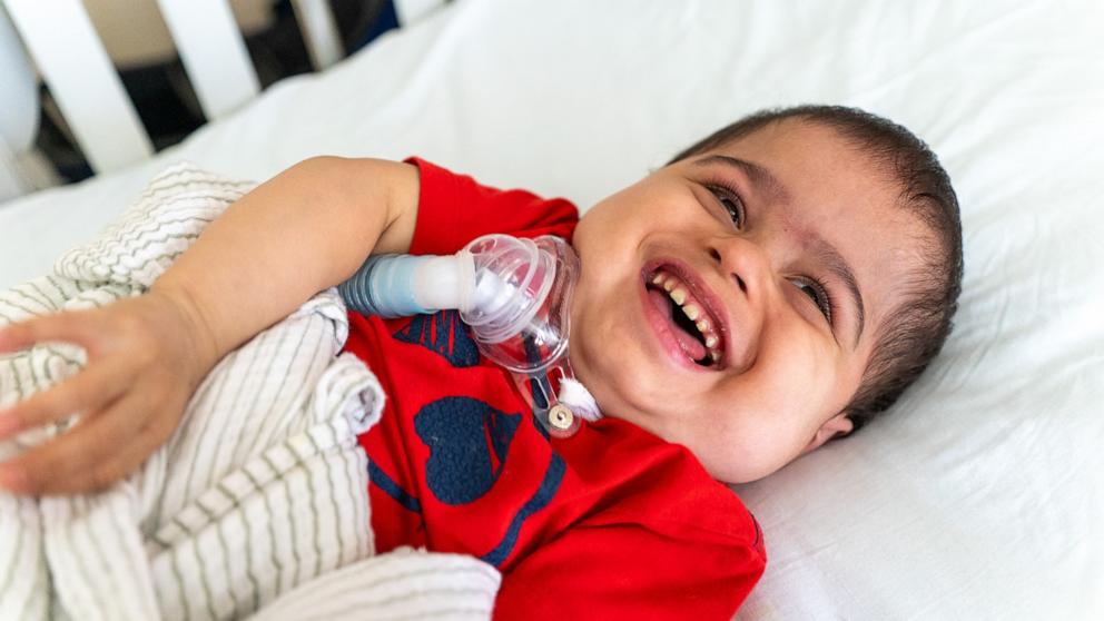 PHOTO: Nathaniel smiles for a photo taken during his last week at Blythedale Children’s Hospital.