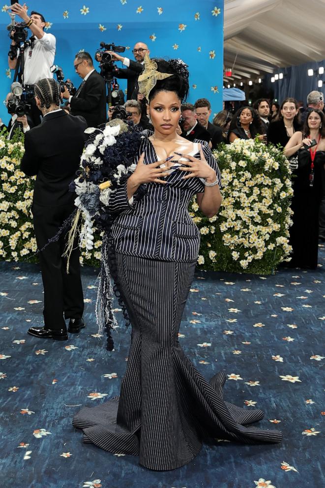 Nicki Minaj attends the 2025 Met Gala Celebrating "Superfine: Tailoring Black Style" on May 05, 2025 in New York City.