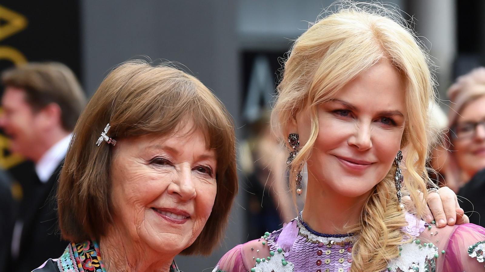 PHOTO: Actress Nicole Kidman with her mother Janelle Ann Kidman as they attend the 2018 AACTA Awards Presented by Foxtel in Sydney, Australia, Dec. 05, 2018.