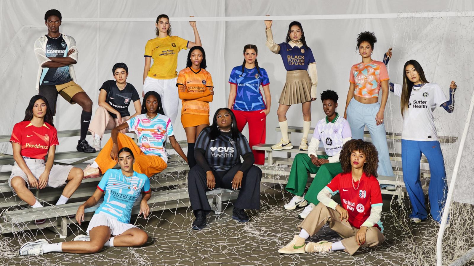 Nike and the National Women's Soccer League launch new team kits for the first time ever.