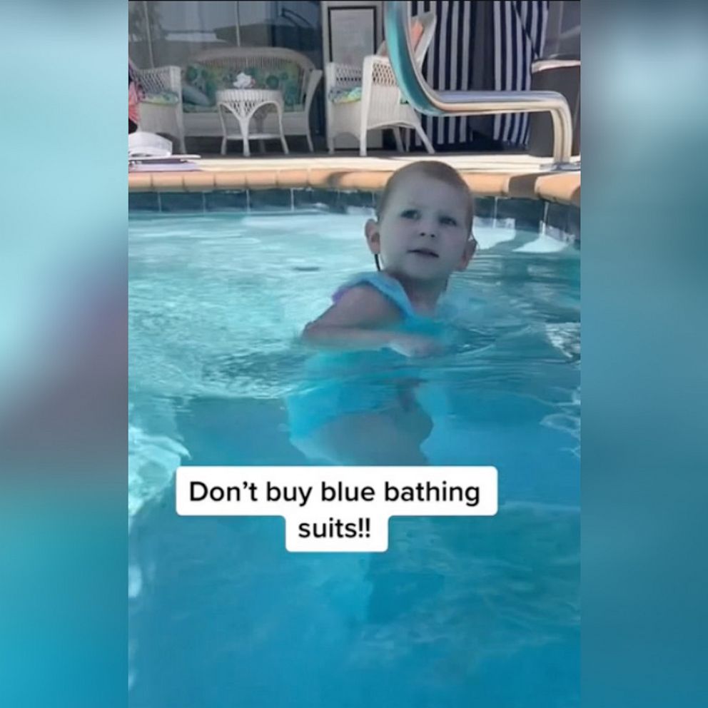 VIDEO: Swim instructor warns parents not to buy blue swimsuits for kids
