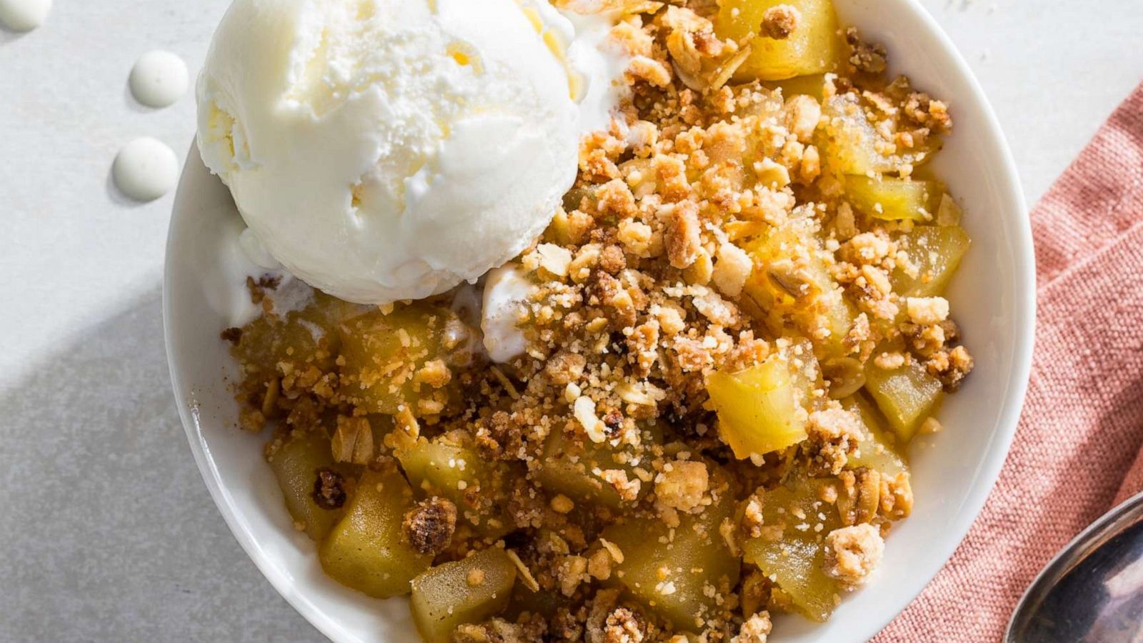 PHOTO: An apple crisp cooked in the air fryer.