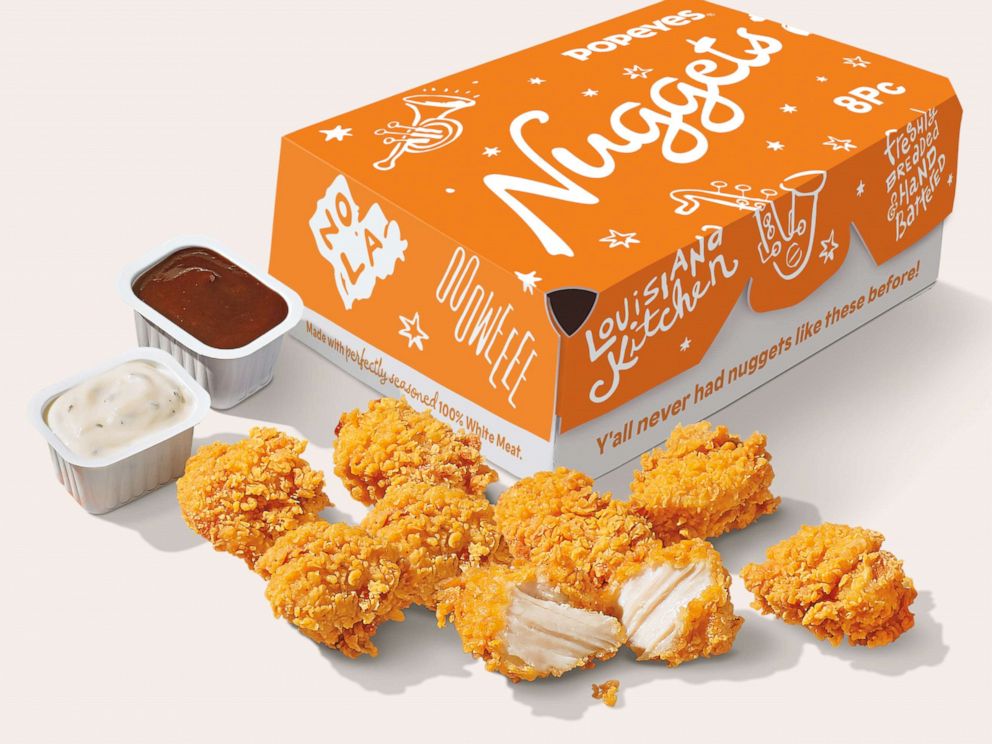 popeyes chicken nugget calories