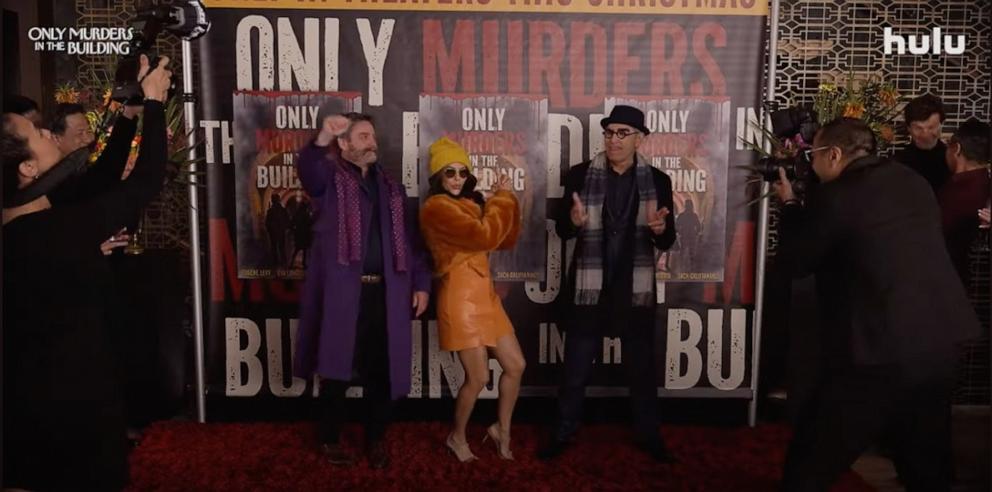 PHOTO: Eugene Levy, Eva Longoria and Zach Galifianakis appear in this screengrab from the trailer for "Only Murders in the Building" season 4.