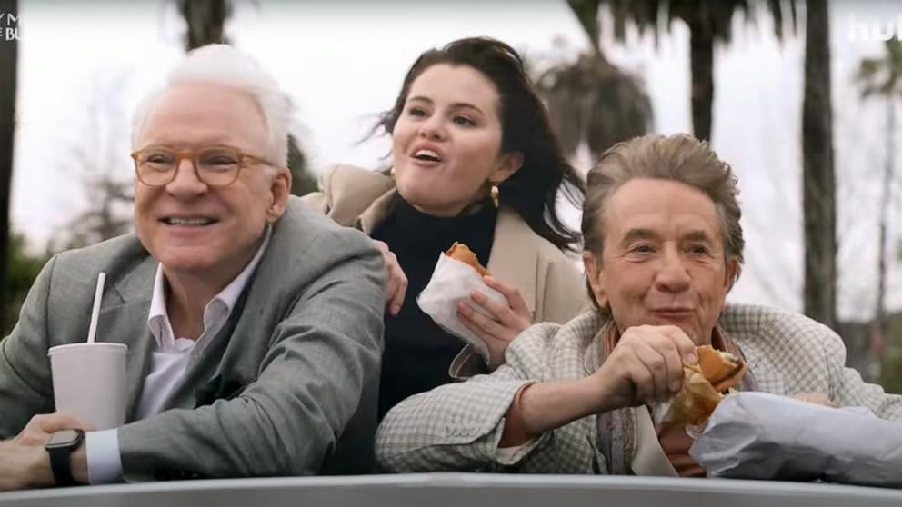 PHOTO: Steve Martin, Selena Gomez and Martin Short appear in this screengrab from the "Only Murders in the Building" season 4 trailer.