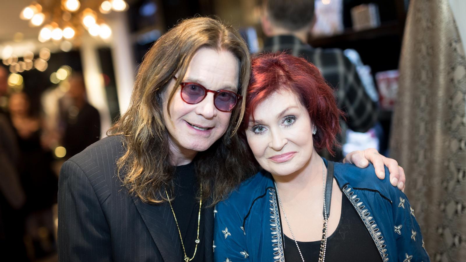 PHOTO: Ozzy Osbourne and Sharon Osbourne attend the Billy Morrison - Aude Somnia Solo Exhibition at Elisabeth Weinstock on September 28, 2017 in Los Angeles, California.