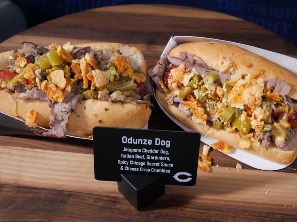 PHOTO: Bears wide receiver Rome Odunze helped create this new menu item that features classic Chicago ingredients.