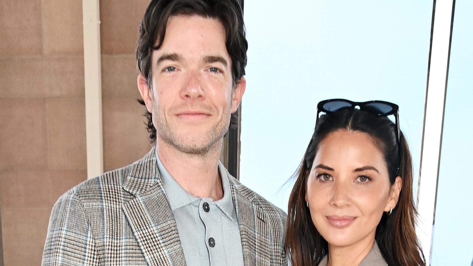 PHOTO: John Mulaney and Olivia Munn attend the Hermes SS25 Men's Show as part of Paris Fashion Week at Palais d'Iena in Paris, June 22, 2024.