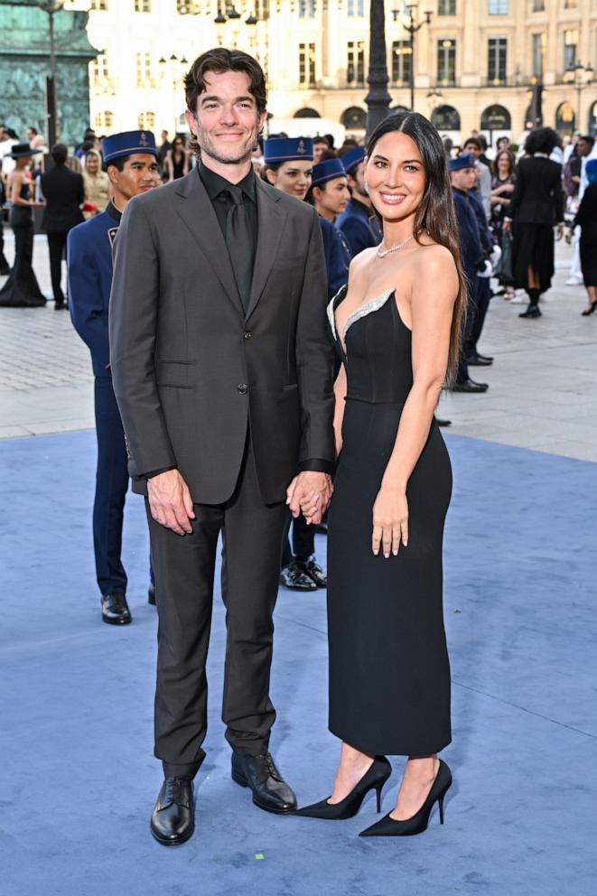 PHOTO: John Mulaney and Olivia Munn attend Vogue World: Paris 2024 at the Place Vendome in Paris, June 23, 2024.