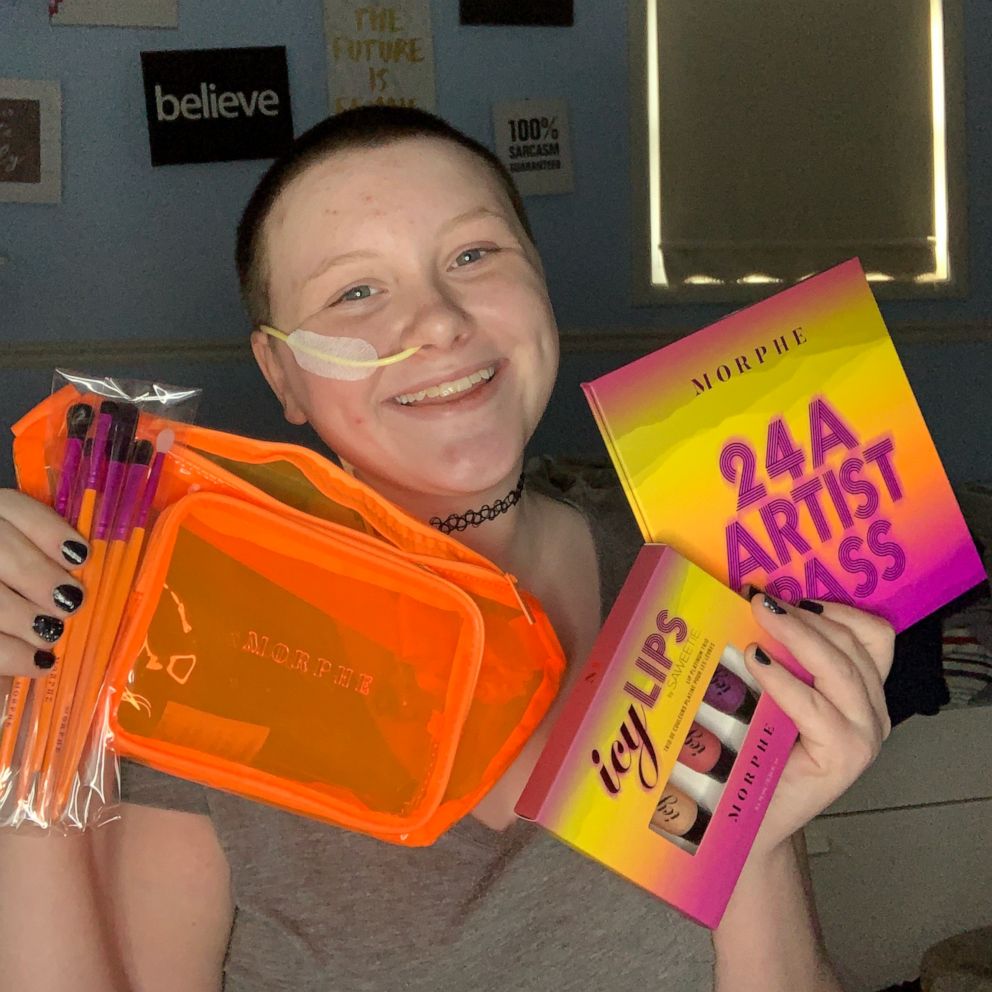 PHOTO: After hearing about Olivia’s story, beauty brand Morphe wanted to extend their thanks to Olivia for loving and supporting their products.