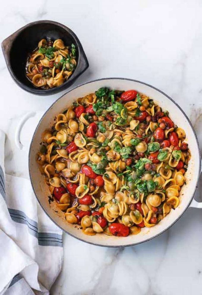 PHOTO: One-Pan Orecchiette Puttanesca from chef Yotam Ottolenghi's new cookbook.