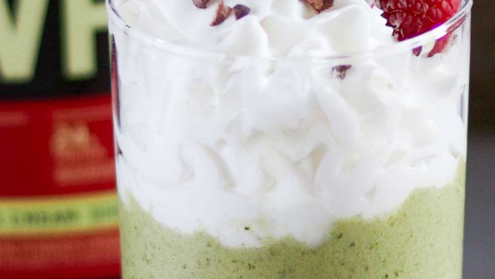 PHOTO: A protein-packed version of the mint chocolate shake for St. Patrick's Day.