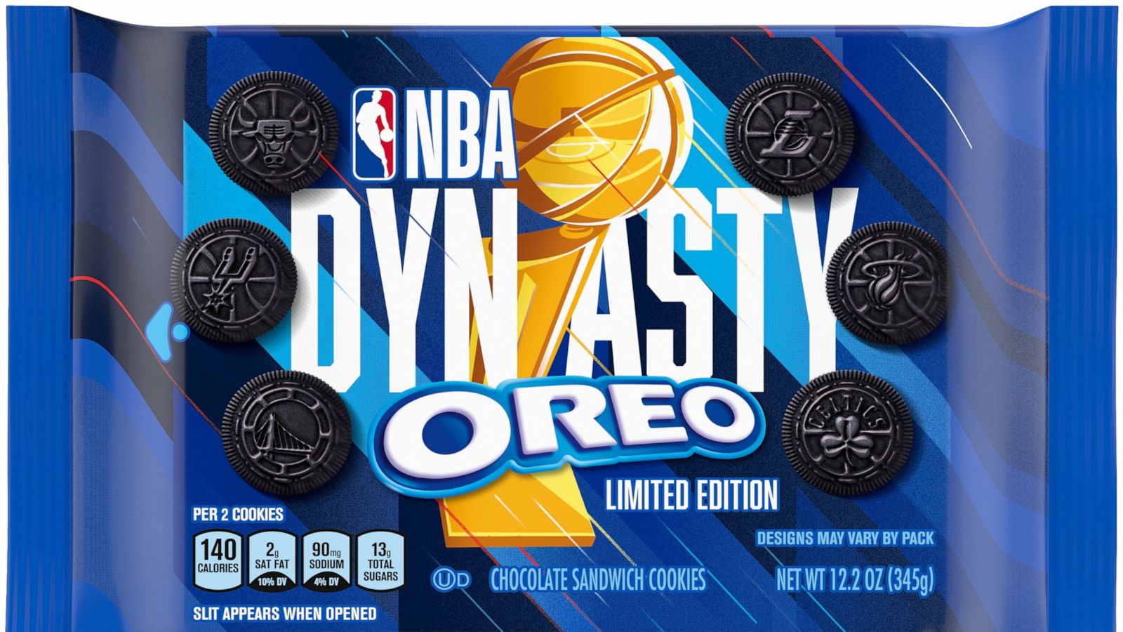 PHOTO: New NBA Dynasty Oreo cookies feature embossed NBA team logos.