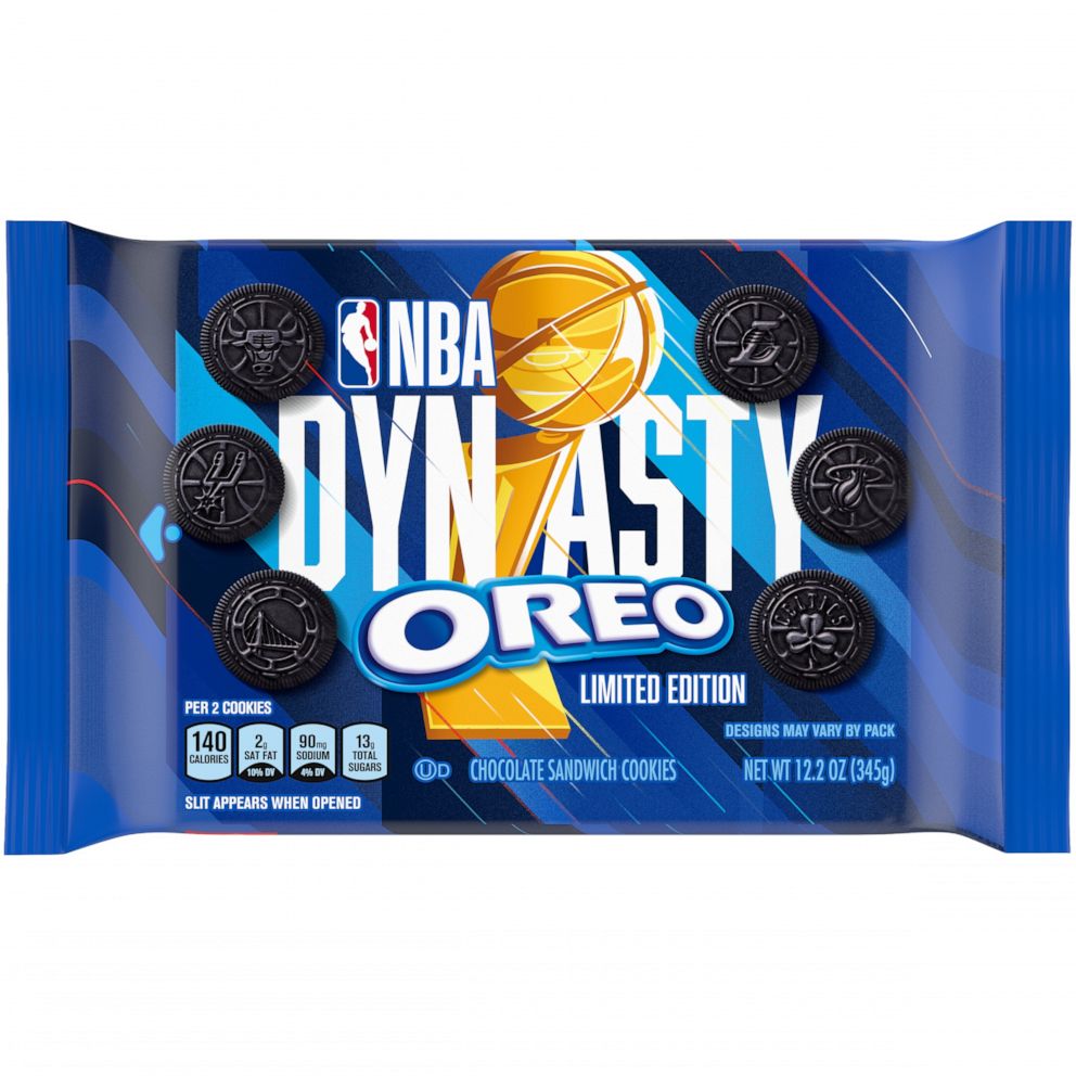 PHOTO: New NBA Dynasty Oreo cookies feature embossed NBA team logos.