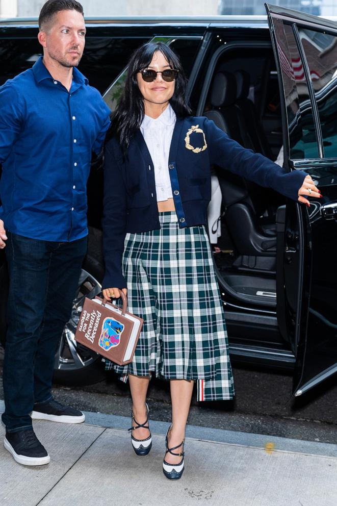 PHOTO: Jenna Ortega is seen in Midtown on Aug. 19, 2024 in New York City.