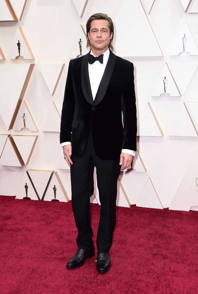 PHOTO: Brad Pitt arrives at the Oscars on Sunday, Feb. 9, 2020, at the Dolby Theatre in Los Angeles. (Photo by Jordan Strauss/Invision/AP)