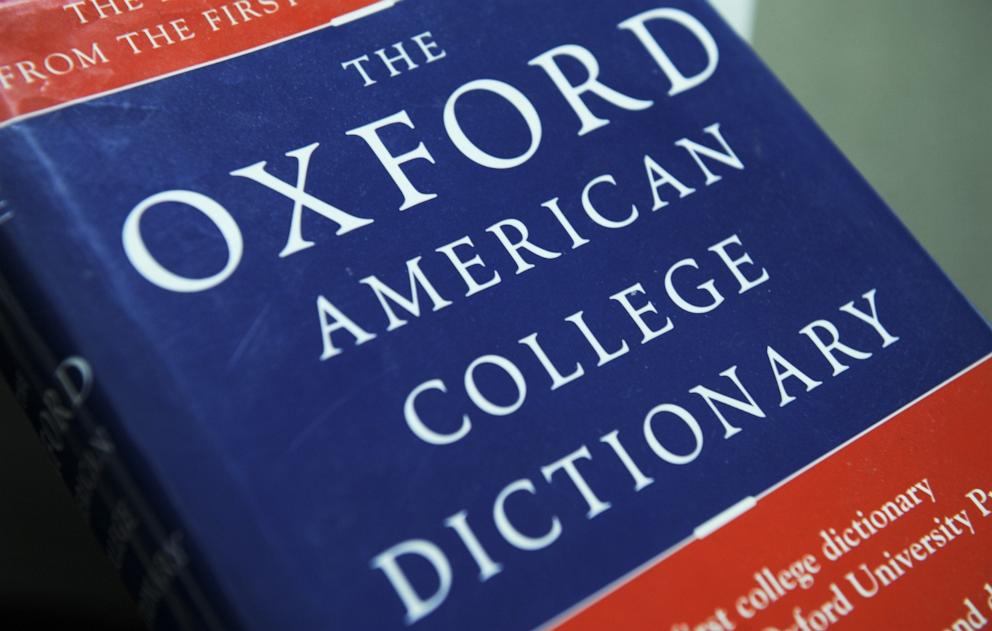 PHOTO: View of the Oxford American College dictionary taken in Washington on Nov. 16, 2009. 