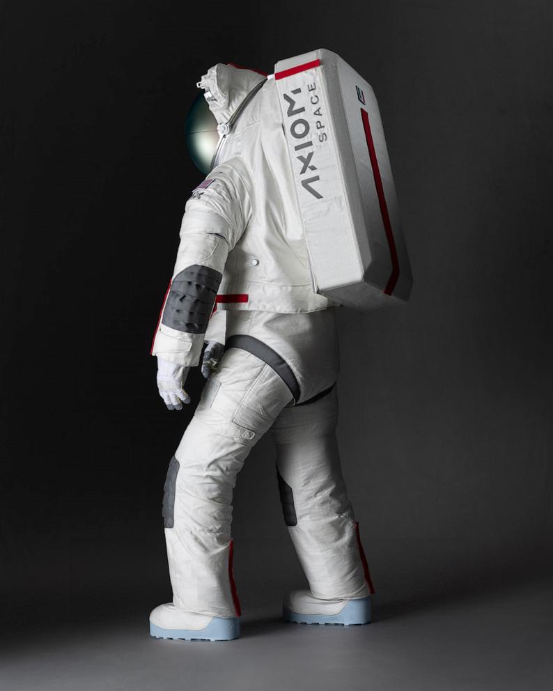 PHOTO: Prada and Axiom Space have partnered to unveil a futuristic, high-powered spacesuit for NASA's Artemis III mission. 