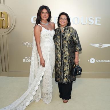 PHOTO: Priyanka Chopra Jonas and Madhu Chopra arrive at the Gold House 5th Annual Gold Gala at The Music Center on May 09, 2026 in Los Angeles, California. 