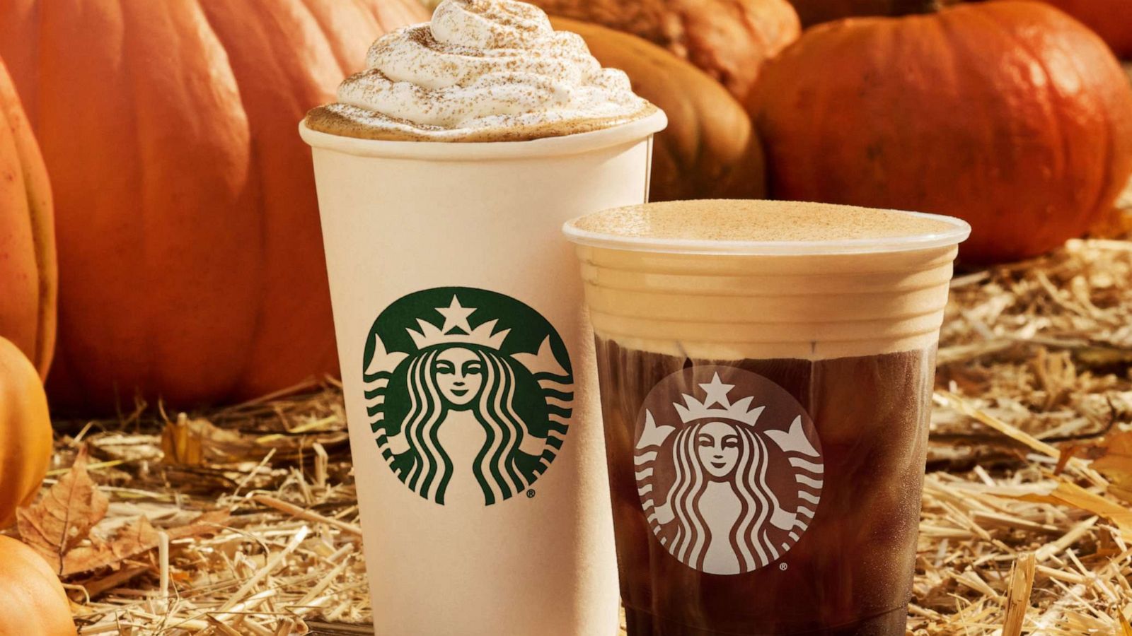 PHOTO: Starbucks Pumpkin Spice Latte and Pumpkin Cream Cold Brew.