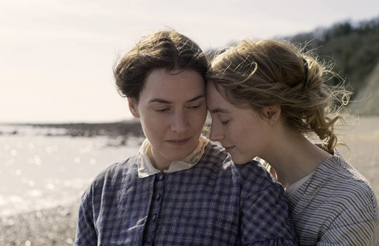 PHOTO: Kate Winslet and Saoirse Ronan in "Ammonite."