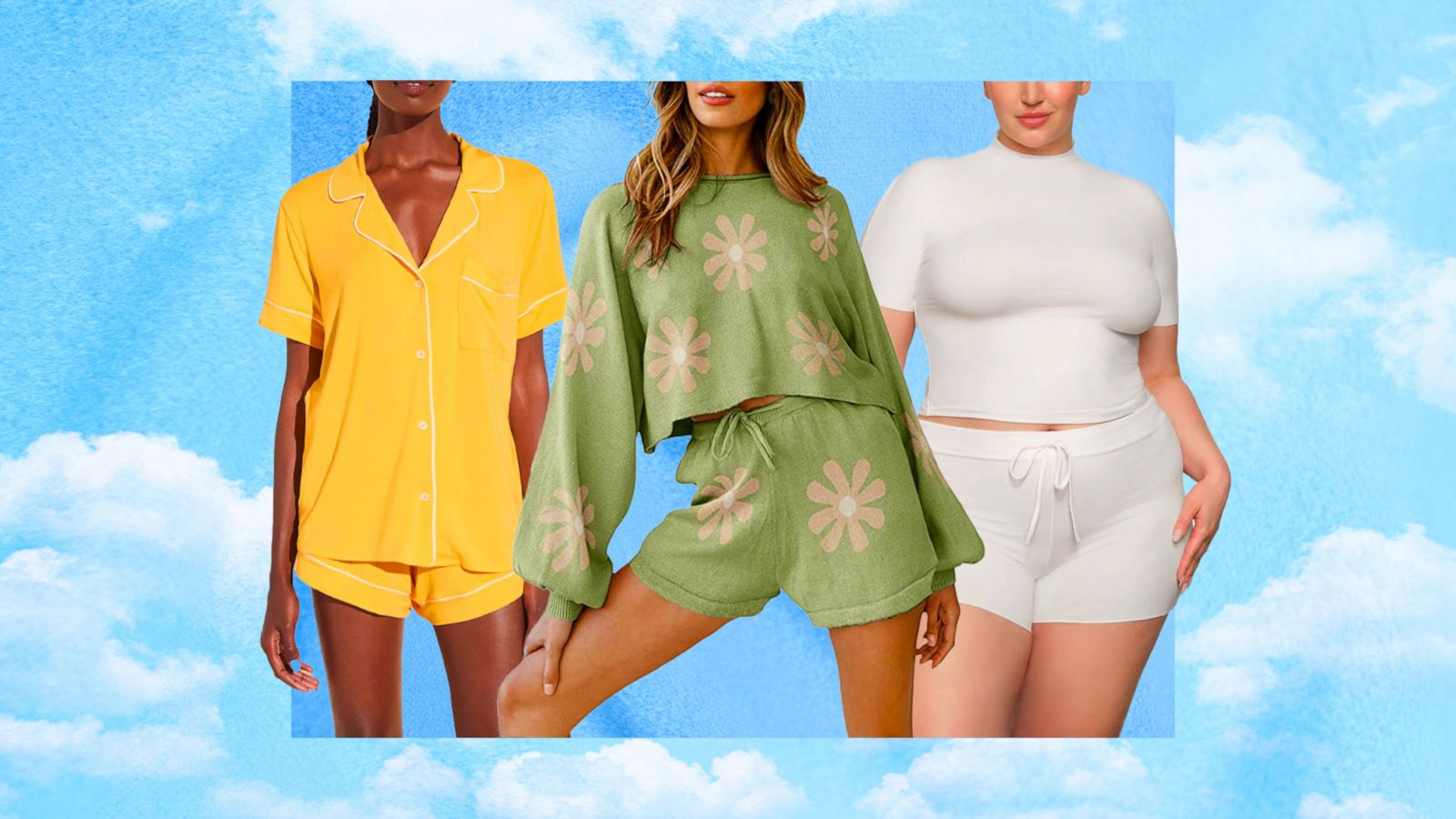SWOMOG Women's Plus Size Silk Satin Pajamas