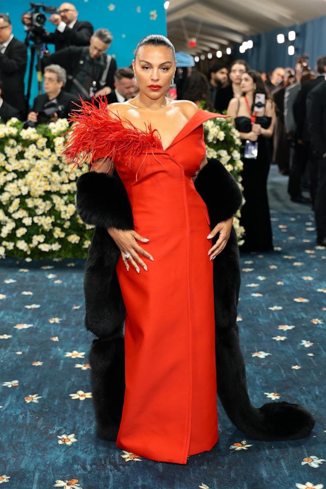 Paloma Elsesser attends the 2025 Met Gala Celebrating "Superfine: Tailoring Black Style" on May 05, 2025 in New York City.