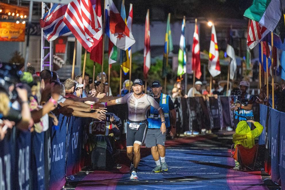 PHOTO: General Views of the triathletes during the 2024 Vinfast IRONMAN World Championships Men's Race in Kaliua-Kona, Hawaii, Oct. 26, 2024.