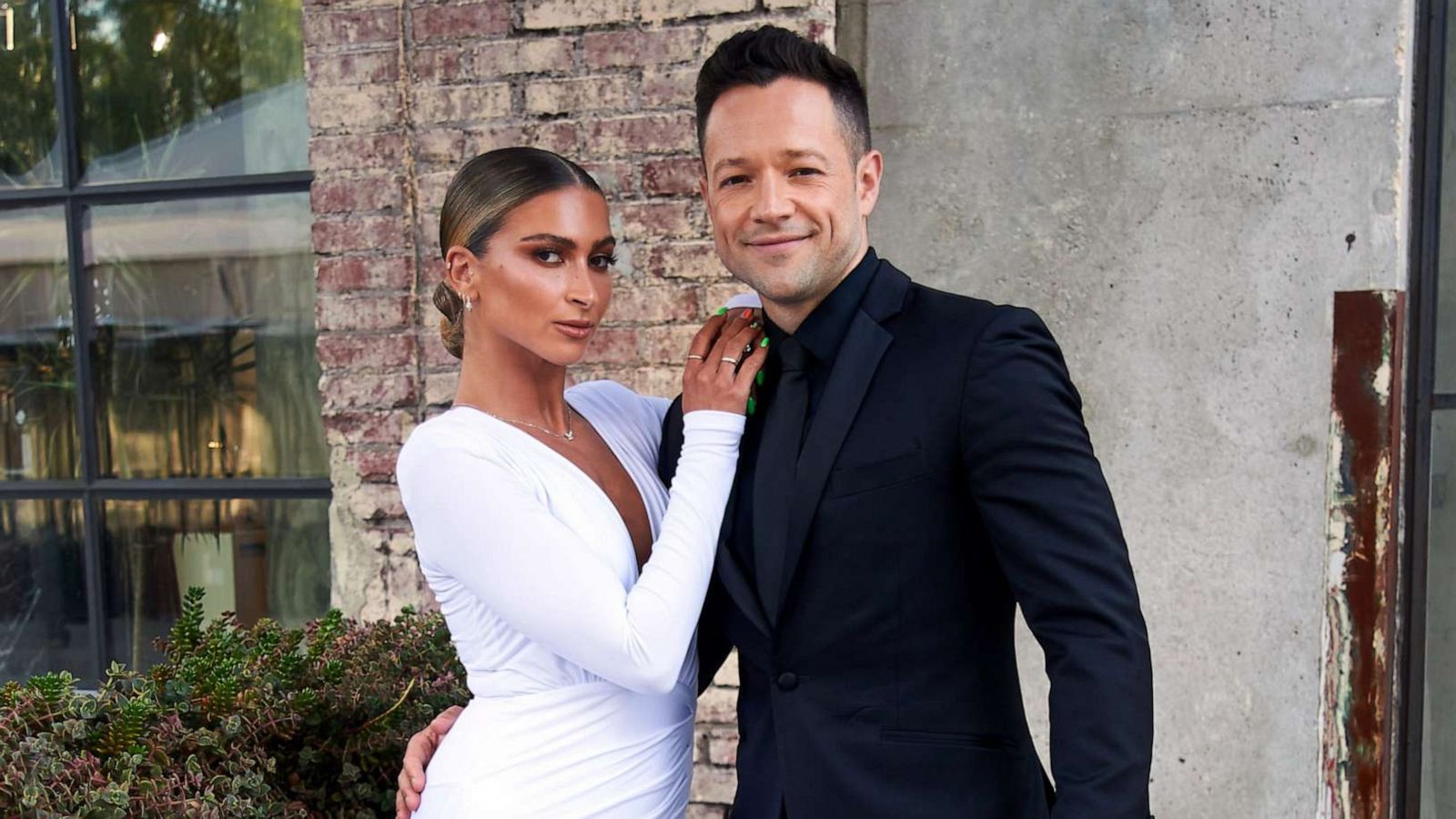 PHOTO: Pasha Pashkov, and Daniella Karagach attend the 3rd Annual Dance To End Hunger Gala, June 18, 2022, in Los Angeles.