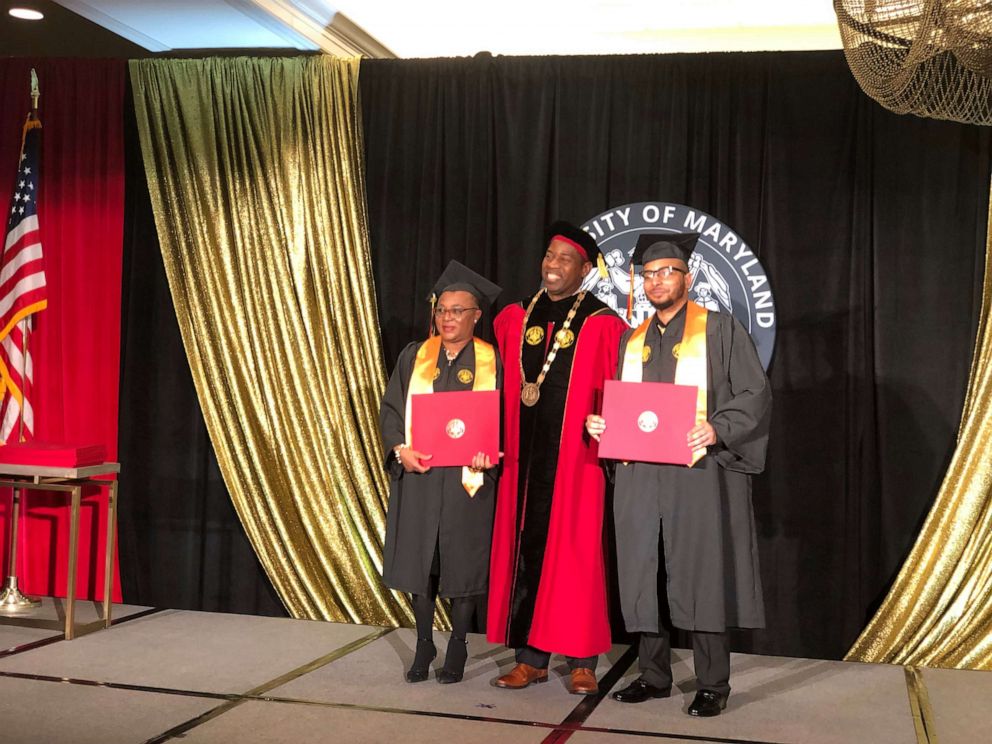 PHOTO: Carolyn Patton received her bachelor's degree in humanities and Immanuel Patton earned a bachelor's degree in public safety administration.