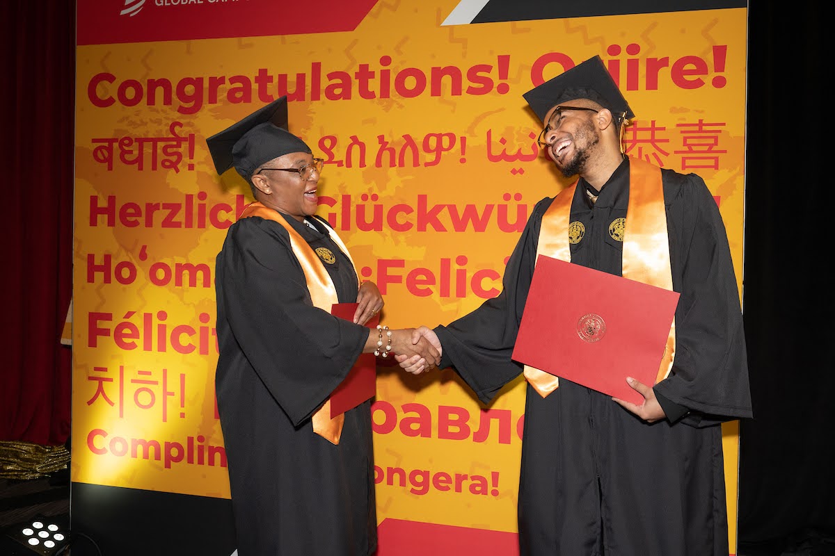 PHOTO: Carolyn Patton and Immanuel Patton both graduated from University of Maryland Global Campus last December.
