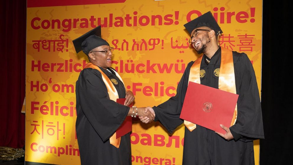 PHOTO: Carolyn Patton and Immanuel Patton both graduated from University of Maryland Global Campus last December.