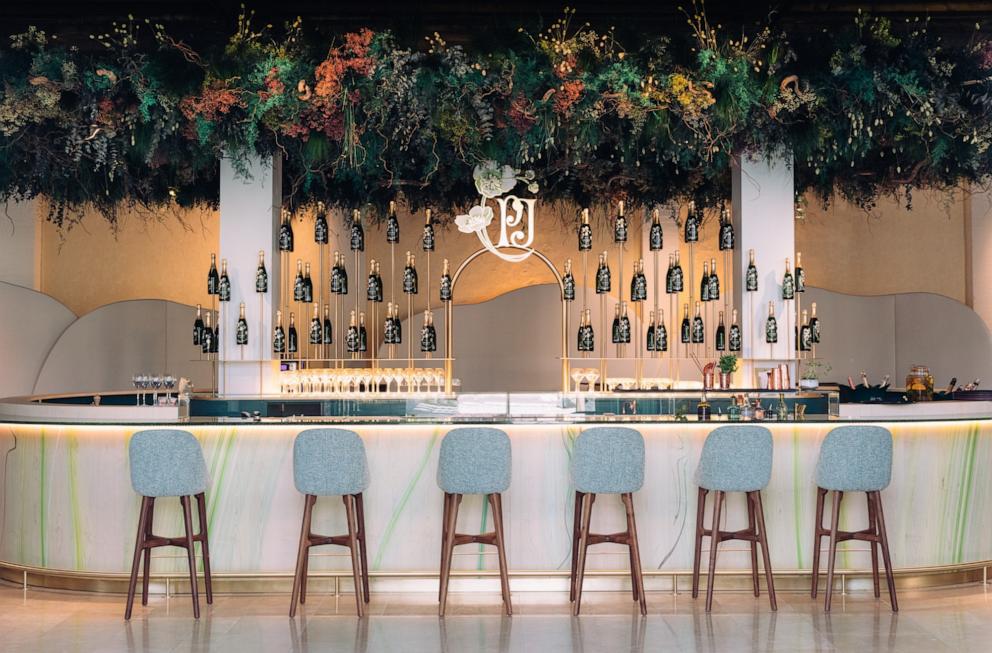 PHOTO: The champagne tasting bar at Maison Perrier-Jouët Belle Epoque in Épernay, France. 