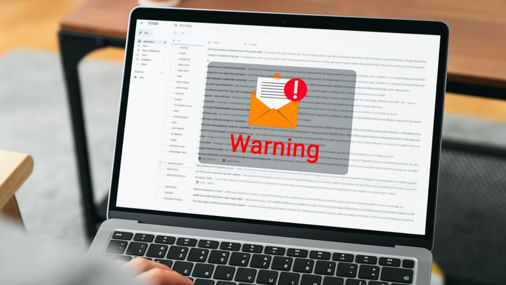 PHOTO: Photo illustration of cyber crime through email.