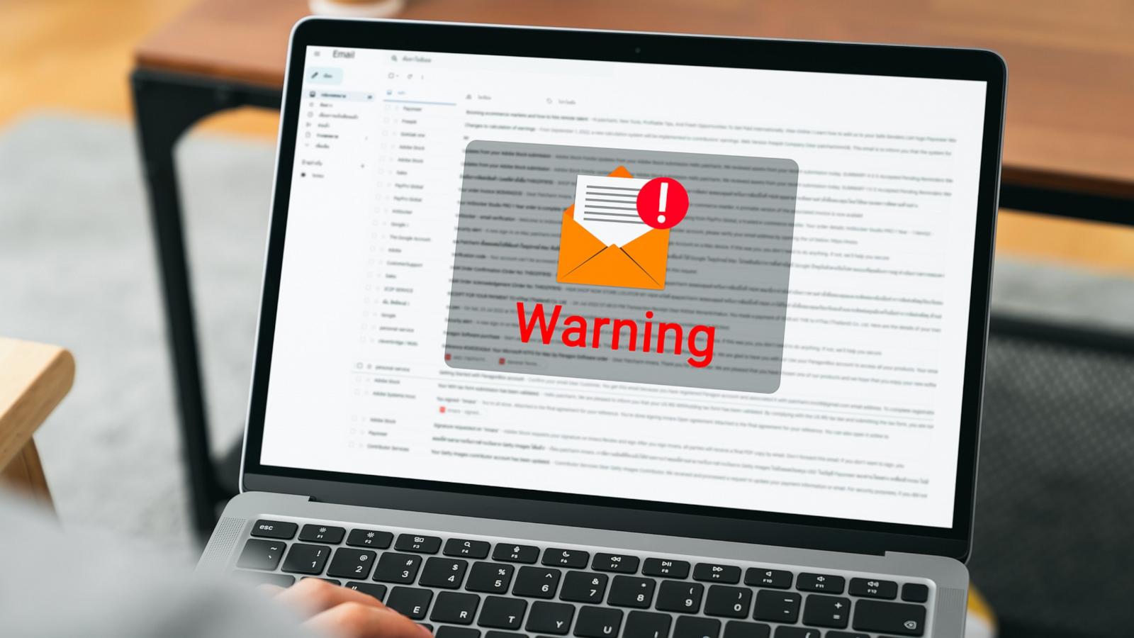 PHOTO: Photo illustration of cyber crime through email.