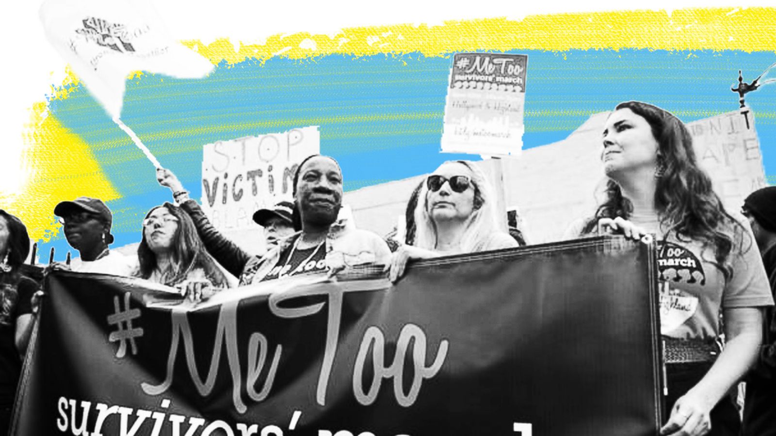 PHOTO: Brenda Gutierrez, Frances Fisher and Tarana Burke seen at Take Back The Workplace March And #MeToo Survivors March & Rally, Nov. 12, 2017, in Hollywood, Calif.