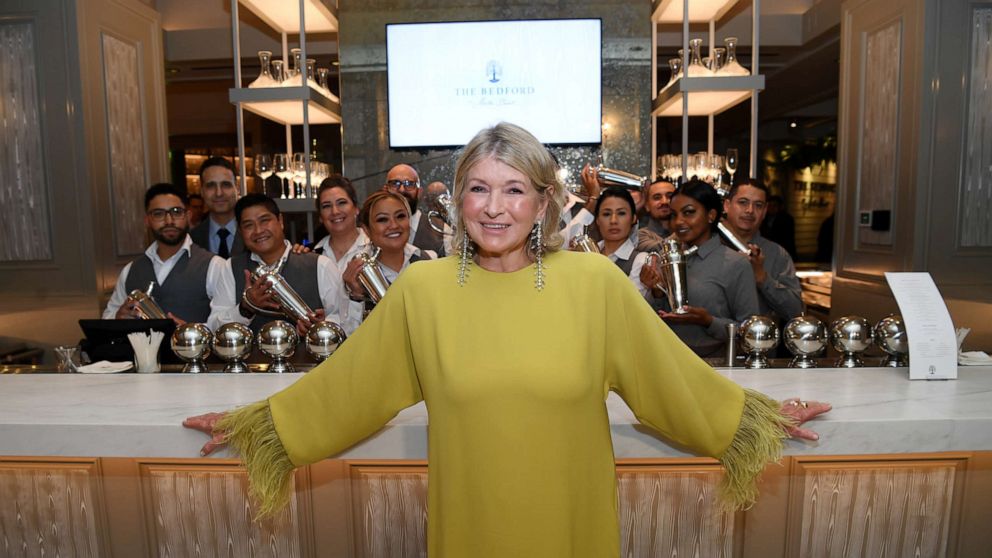 PHOTO: Martha Stewart at her first restaurant opening The Bedford at Paris Las Vegas.