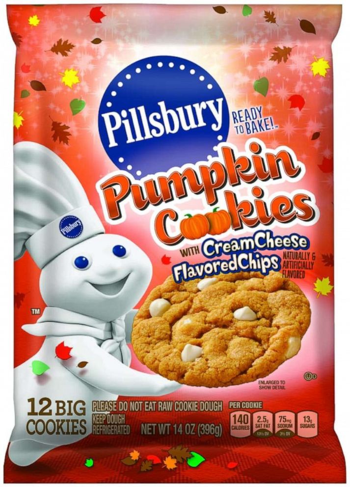 PHOTO: Pumpkin and cream cheese flavored chip break and bake cookies from Pillsbury.