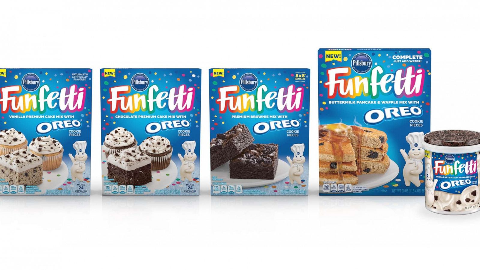 PHOTO: New Funfetti Oreo baking mix from Pillsbury.