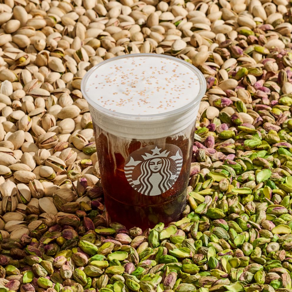 PHOTO: The new pistachio cream cold brew from Starbucks.