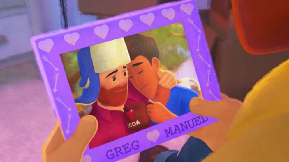 PHOTO: Scene from Pixar's animated short "Out," on Disney+.