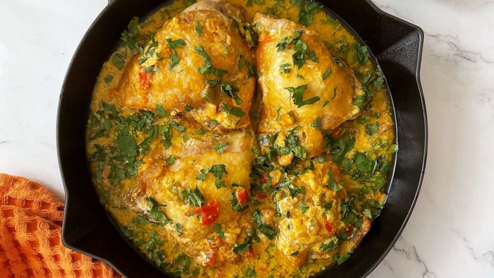 PHOTO: Pollo de coco is chicken that's been baked in spices and coconut milk.