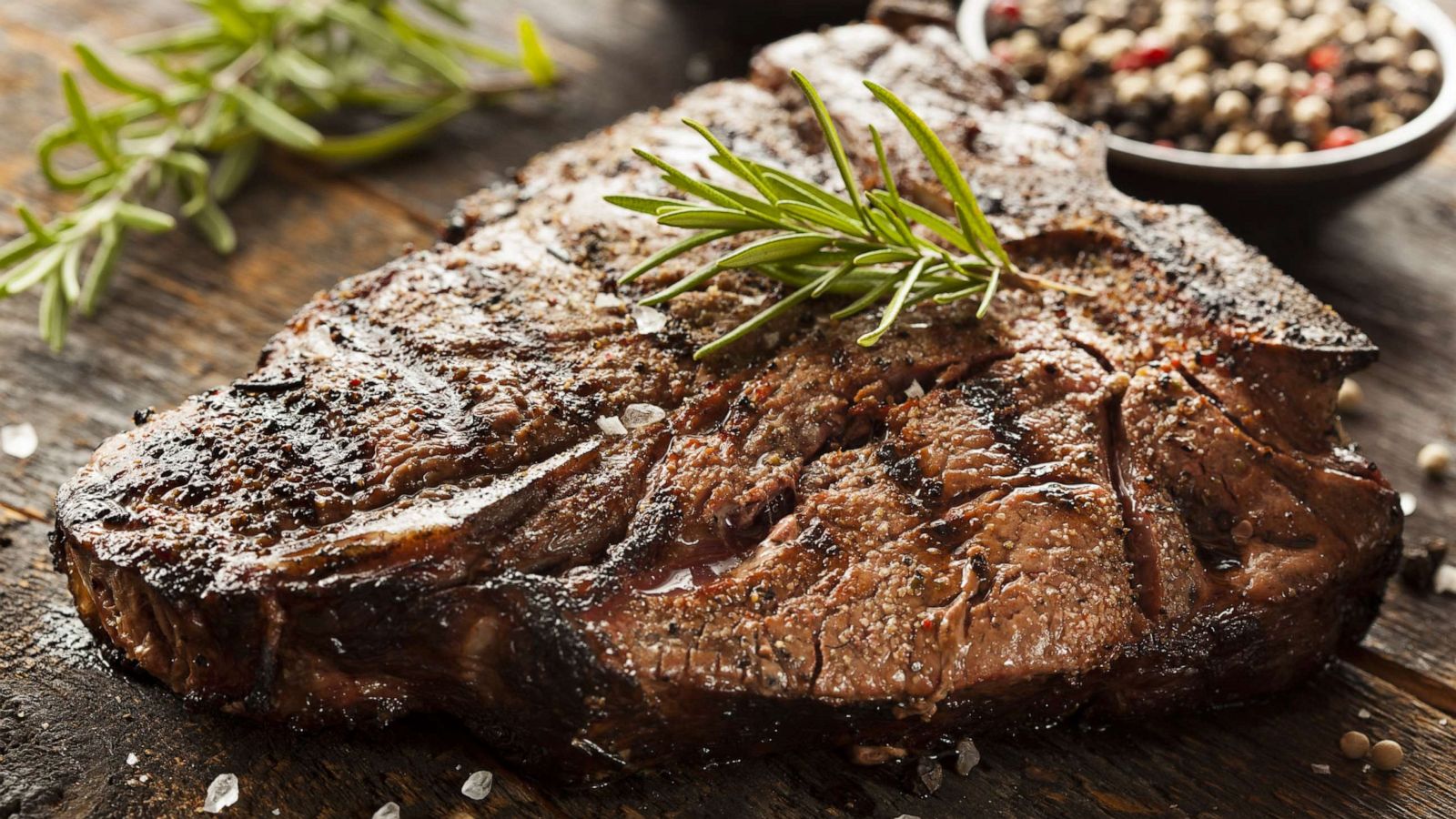 PHOTO: Grilled BBQ T-Bone Steak with Fresh Rosemary