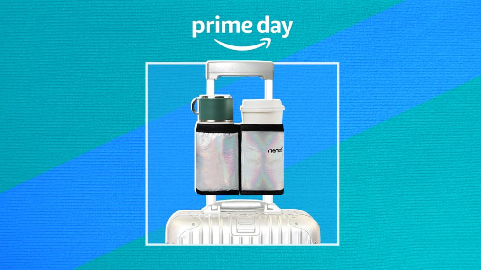 PHOTO: riemot Luggage Travel Cup Holder on Amazon Prime Day