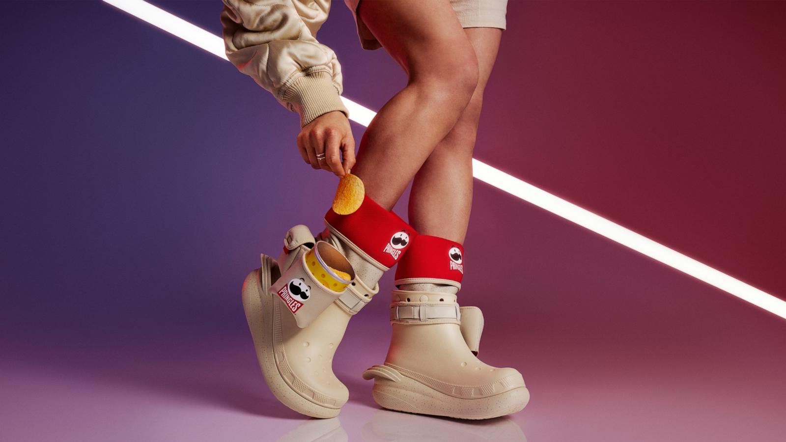 PHOTO: Pringles x Crocs Classic Crush Boot.