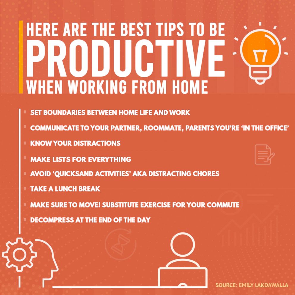 PHOTO: Best tips to be productive when working from home