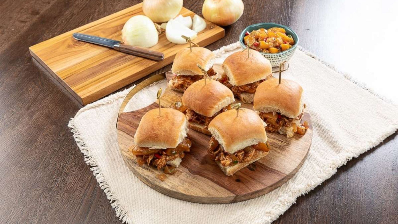 PHOTO: Pulled pork sliders from the official Kentucky Derby day menu at Churchill Downs.