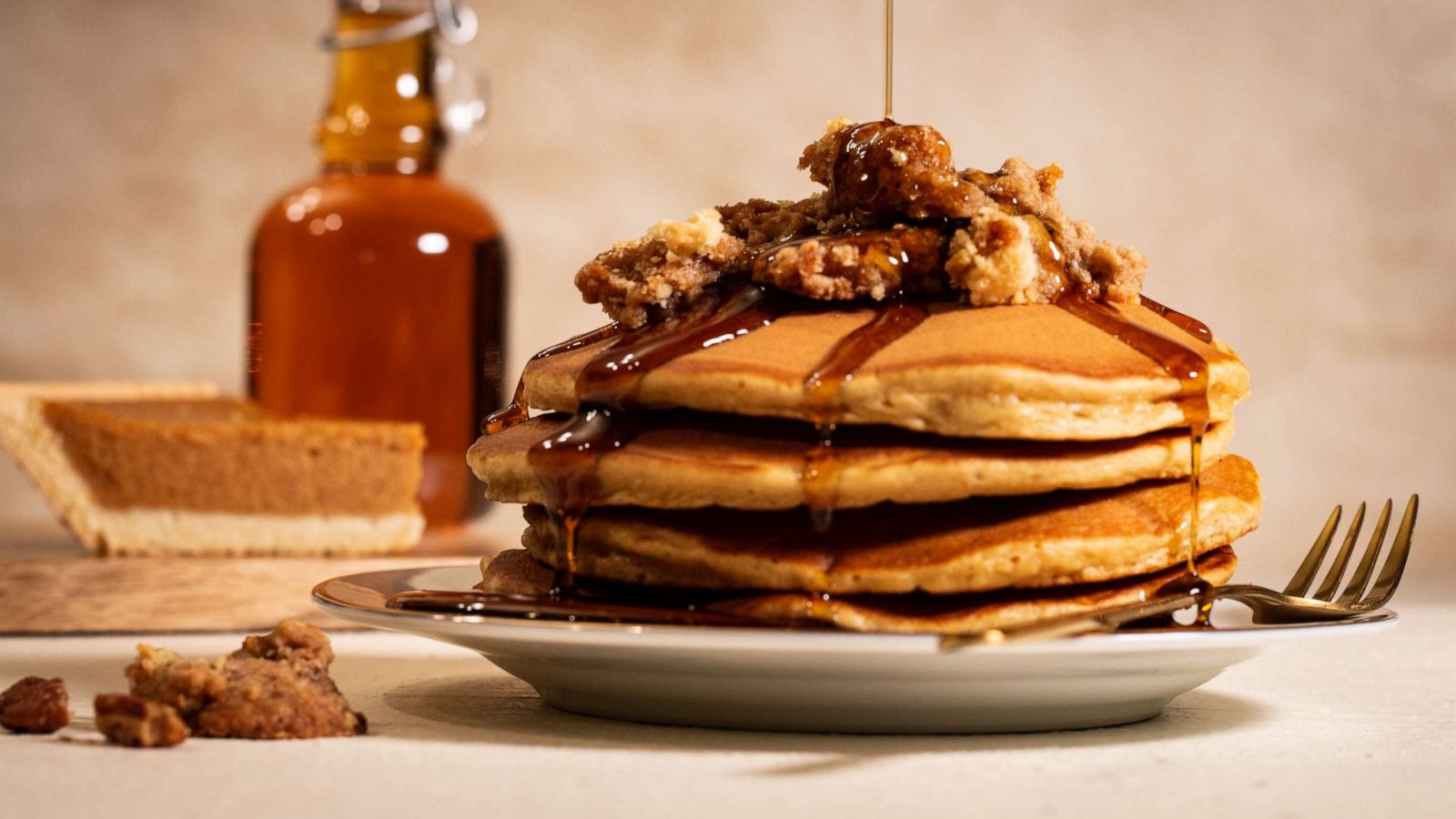 PHOTO: Pumpkin pie pancakes for a sweet spin on leftovers.