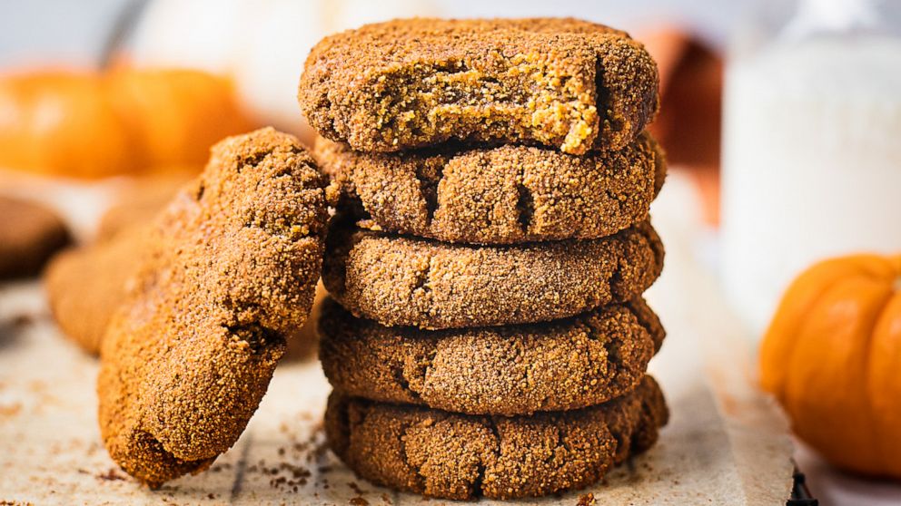 PHOTO: Paleo-friendly soft and chewy pumpkin spice cookies. 